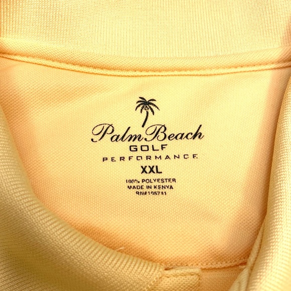 Palm Beach Golf Men's Performance Short Sleeve Polo Golf Shirt - Picture 5 of 5